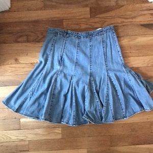 Vintage Pleated jean skirt GAP